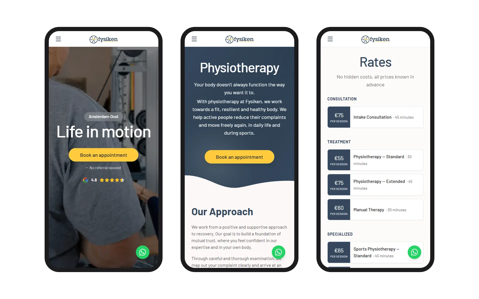 Fysiken mobile view